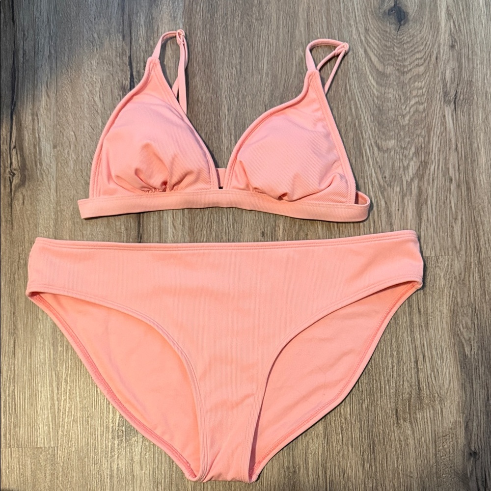 Shade & Shore Coral Bikini Set